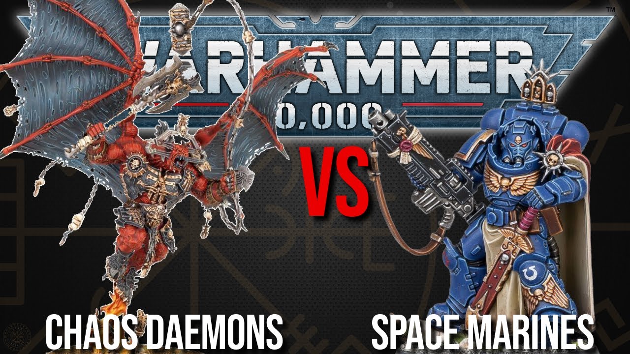 NARRATIVE 40k! Chaos Daemons Vs Space Marines - Warhammer 40k 10th Edition