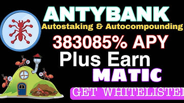 || ANTY BANK || HIGH APY | AUTOCOMPOUNDING | AUTO STAKING | REBASE 15 MINUTES | TECHVIEWZ