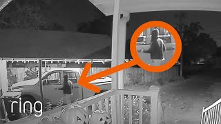 Prowler Approaches Truck, Gets Scared off by Motion Warning | RingTV