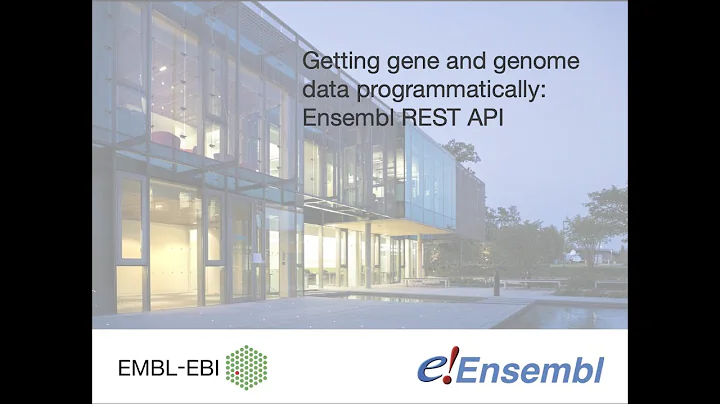 Getting gene and genome data programmatically  Ensembl REST API