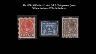 The 1923-1940's Gull and Queen Wilhelmina Photogravure Sideface Issue