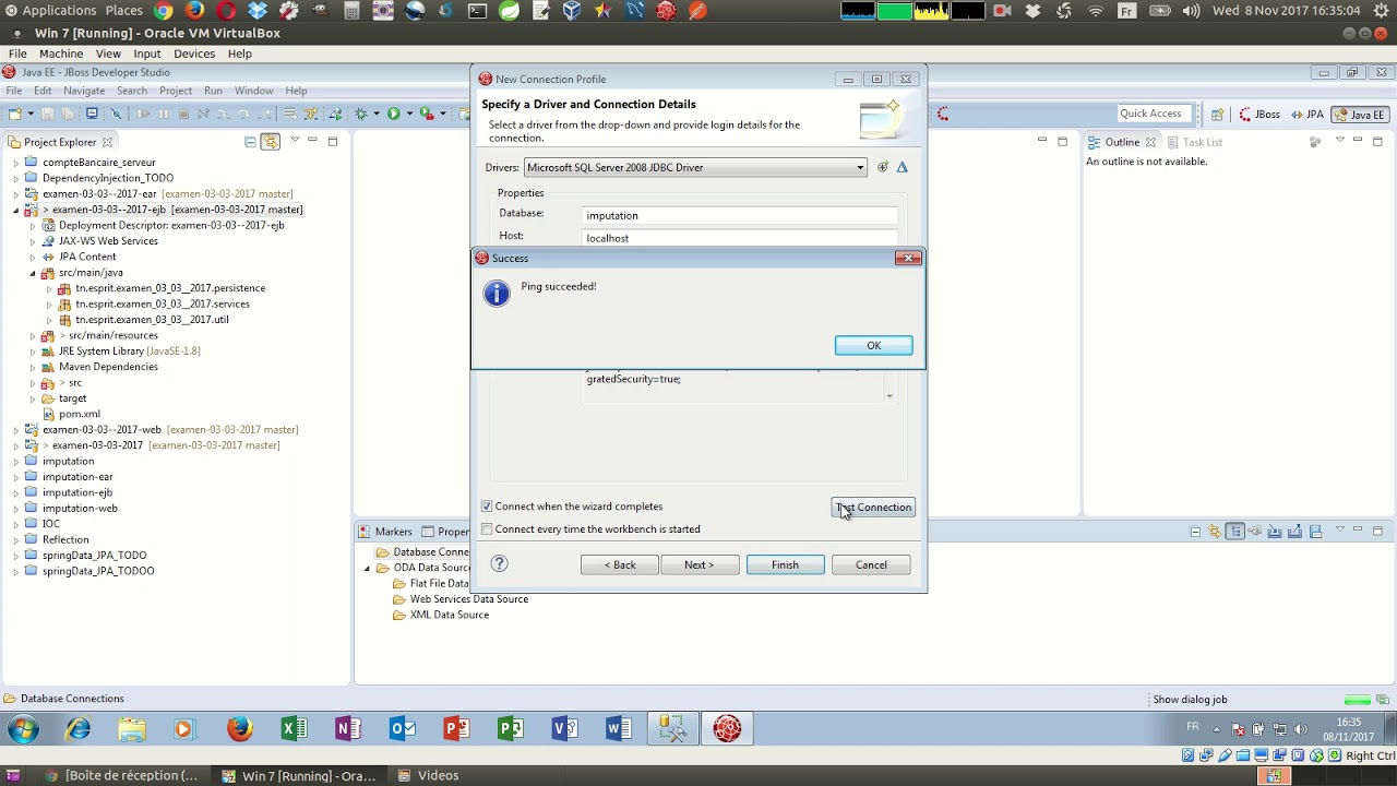 Reverse engineering - wildfly9 - SQL Server 2012 - YouTube