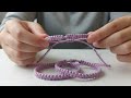 Cara Membuat Gelang dari Benang Jahit Mudah | Gelang Macrame Benang Jahit