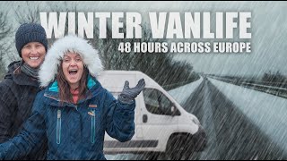 LEAVING THE UK FAST! - A SURPRISING START TO WINTER VAN LIFE! (Van camping in snow)