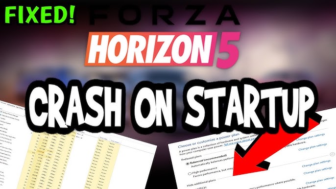 Forza Horizon 5 crashing on launch or freezing on startup