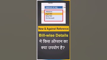 Bill wise entry in Tally Prime | New Reference and Against Reference in Bill wise Details in Tally