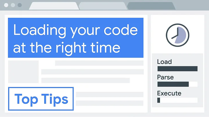 Optimise your code: load code at the right time