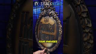 Haunted Mansion Replica Plaque #disney #d23 #disneyland @shacknews