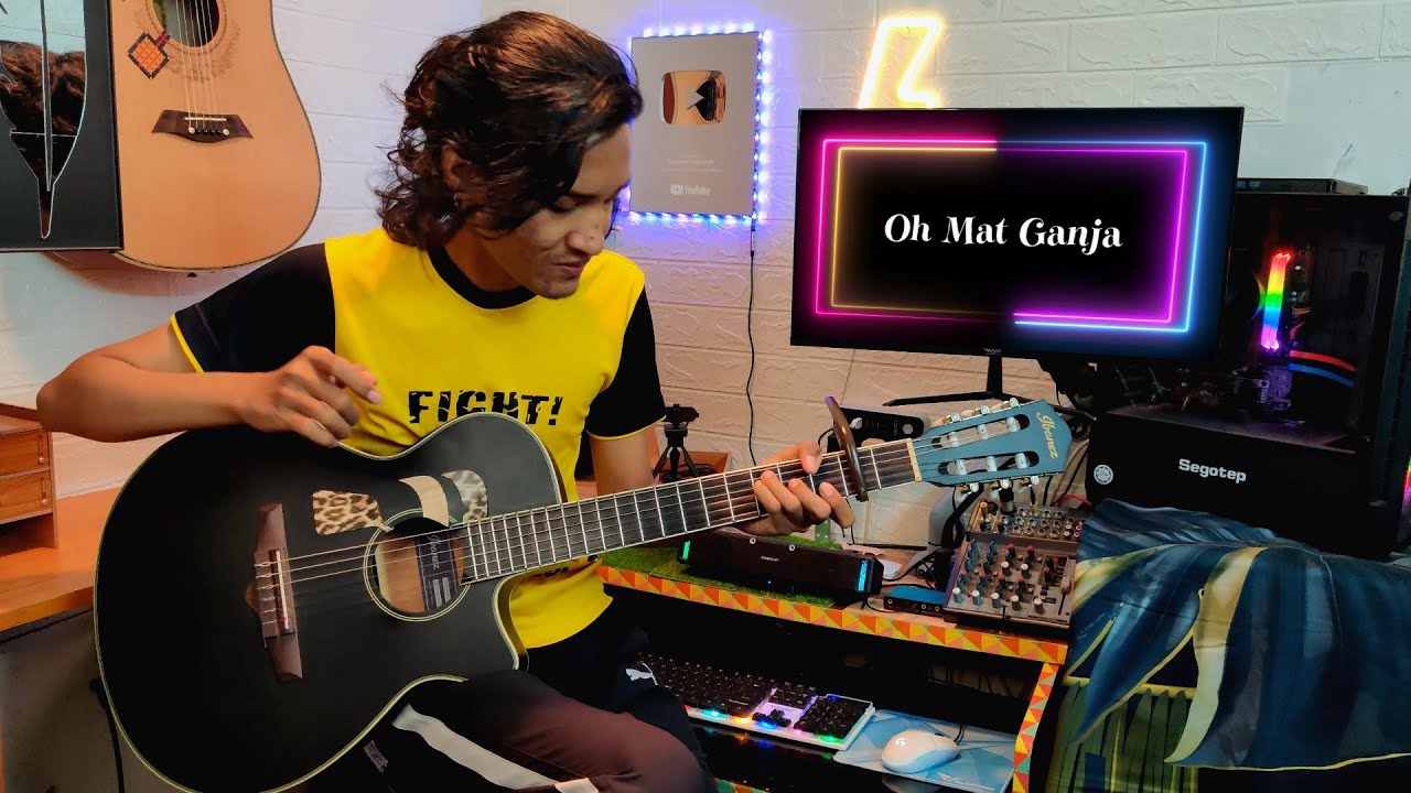 Oh Mat Ganja Fingerstyle cover + drum Faiz Fezz YouTube