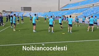 #SupercoppaItaliana - #InterLazio: l'allenamento di rifinitura dei biancocelesti