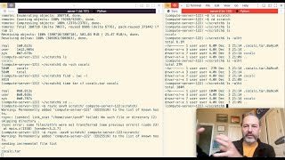 How to efficiently copy files between compute servers using ssh and rsync