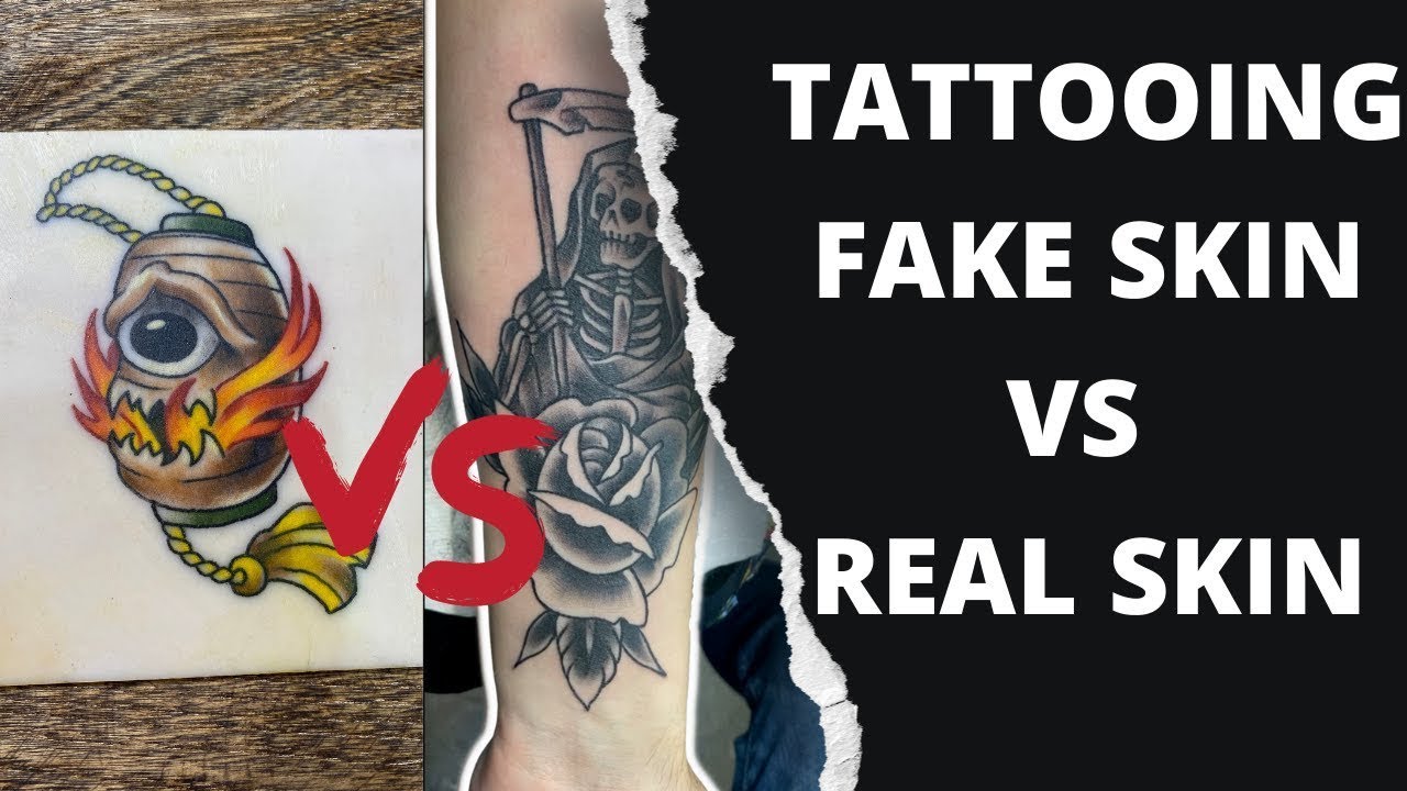 Tattooing Fake Skin vs Real Skin 