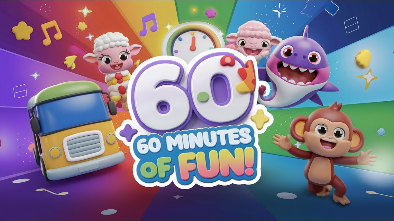 60 Minutes of Non-Stop Nursery Rhymes | Fun Kids Songs & Baby Rhymes ...