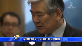 大韓航空「ナッツ」副社長 公に謝罪 20141214