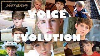 MattyB's voice evolution (WITHOUT AUTOTUNE)