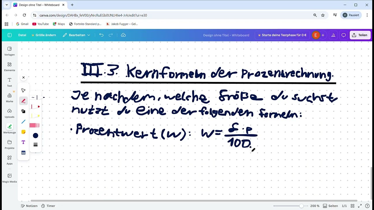 III.3 Kernformeln der Prozentrechnung.