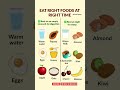 Eat right foods at right time👇# health