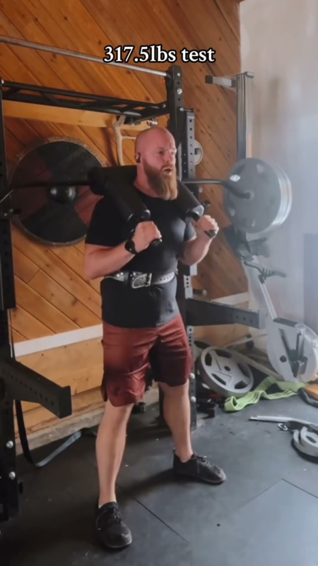 Nothing fancy just 3 plates for how many reps? ⚒️ @BELLSOFSTEEL  #vikings #nerdgym #lotr #squat