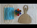 Unique Wall Hanging Craft | Best Out Of Waste Cardboard and Masks