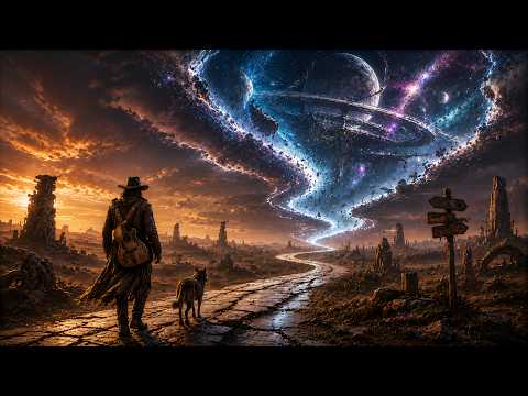 Psychedelic Space Western Rock | The Guitar Wanderer Beneath Cracked Sky
