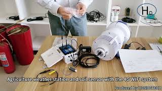 Agriculture weather station and soil sensor with the 4G WIFI system