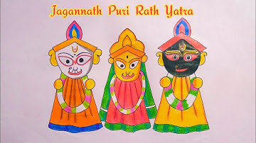 How to Draw Ratha Yatra | Rath Yatra Festival Drawing | Step by step RATH YATRA drawing