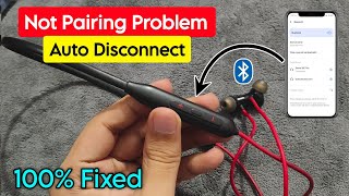 Fix Bluetooth Neckband Connecting Problem Bluetooth Neckband Headphones Auto Disconnect Solution