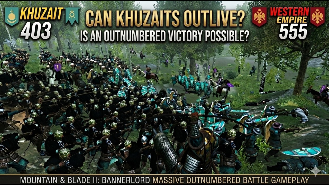 Outnumbered and Surrounded - Khuzaits vs Western Empire | Mount & Blade 2