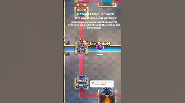 That worked! You’re in first. #cr #clashroyale #passroyale #tryagain #defend #elixir #clash #royale