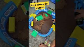 Max D Monster Dirt Arena set review! #monsterjam #toy #maxd