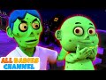 Johny johny yes papa with zombies  spooky scary songs for kids  all babies channel