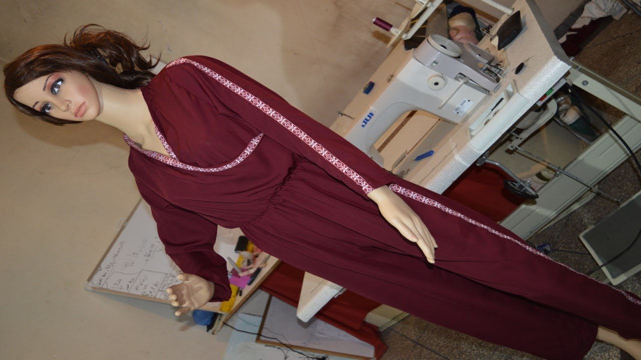 طريقة تفصيل و خياطة سالوبيت للبنات والنساء باسرع وانجححح تقنية مع سروال شارلي jumpsuit