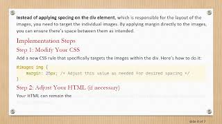 How to Add Space Between Images in HTML and CSS