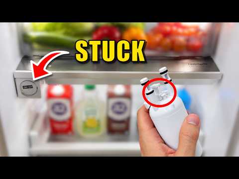 How to Remove STUCK Water Filter in Frigidaire Professional Fridge