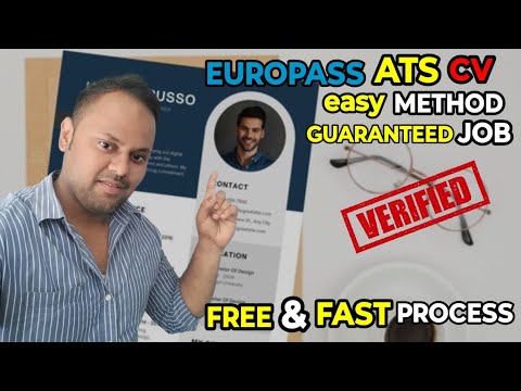 Europass Format ATS Friendly CV for Different Jobs | How to Make CV in ...