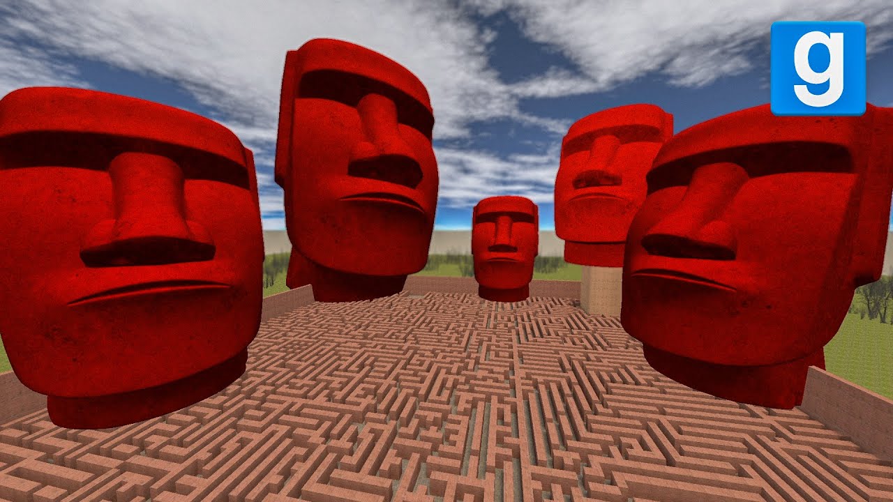 Destroying 1,000 Red Moai in Gmod 🗿 Ep 6