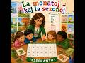 La monatoj kaj la sezonoj - Mi lernas Esperanton