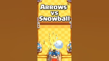 ARROWS vs SNOWBALL#clashroyale #shorts