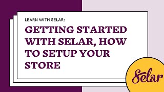 How to setup your online store on Selar