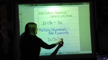 8.1 Add and Subtract Polynomials