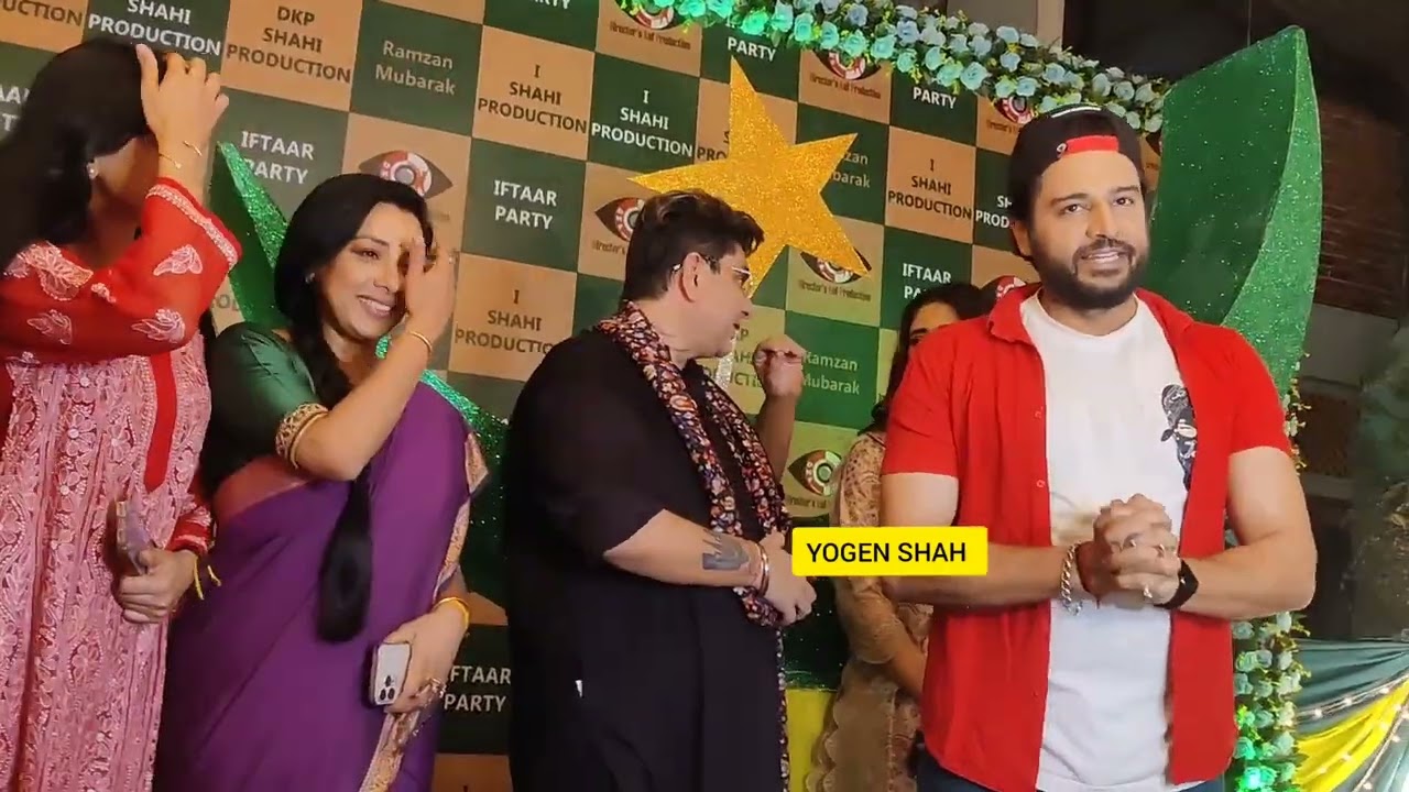 When Rupali Ganguly Meet gaurav Khanna Adaa Khan Rajan Shahi at Rajan Shahi Iftaar Party 🥳