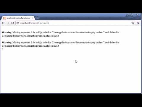 Beginner PHP Tutorial - 30 - Functions with Arguments