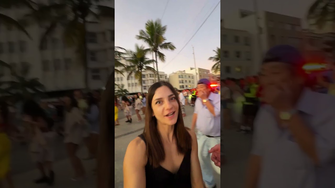 Dancing at Ipanema Beach.