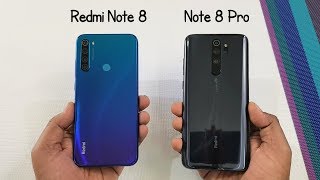 Redmi Note 8 vs Redmi Note 8 Pro SpeedTest & Camera Comparison