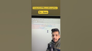 IndexOutofBoundException in Java | Exception in Java | Exception in Selenium |