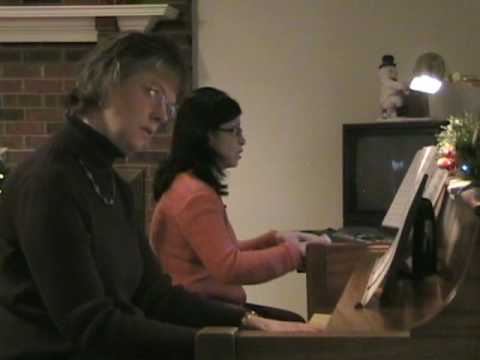 God Rest Ye Merry Gentlemen Piano Duo.wmv