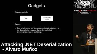 Attacking .NET deserialization - Alvaro Muñoz screenshot 2