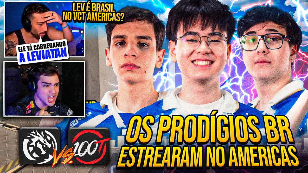 O TIME MAIS BR DO VCT AMÉRICAS ESTREOU! TCK REAGIU a LEVIATAN vs 100T PELO VCT AMÉRICAS