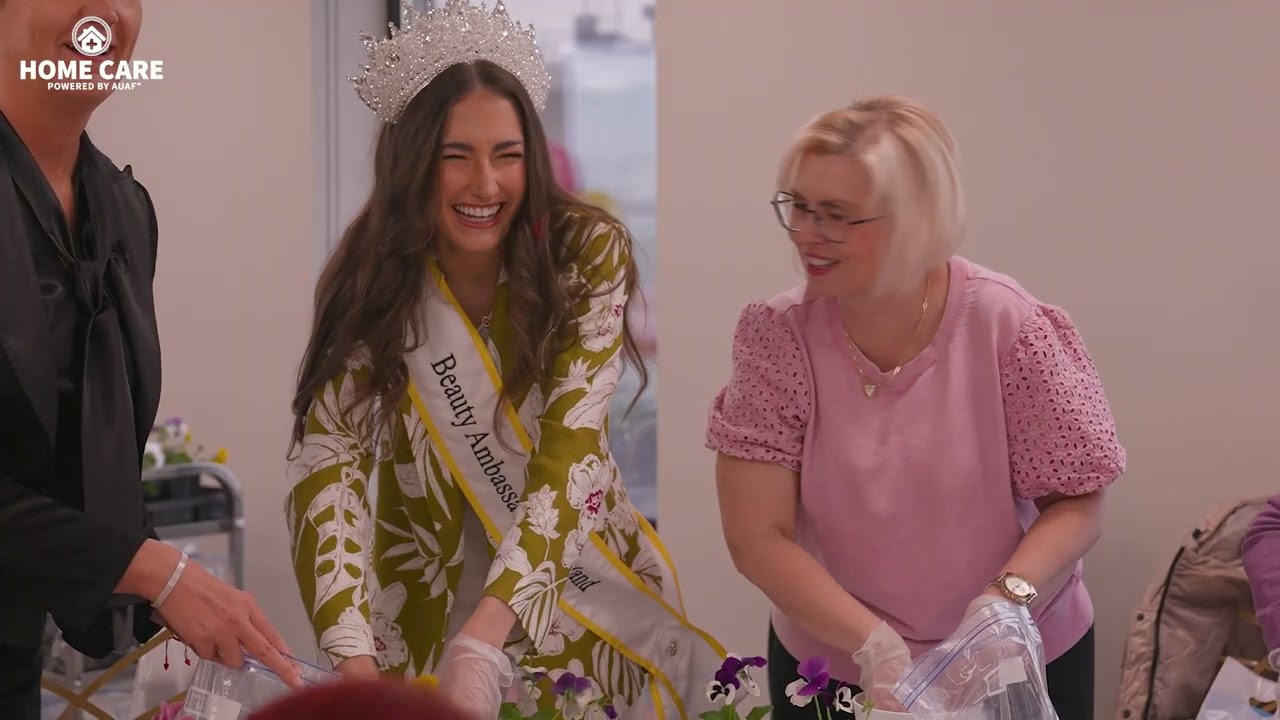 Indoor Flower Planting Class with Polish Seniors