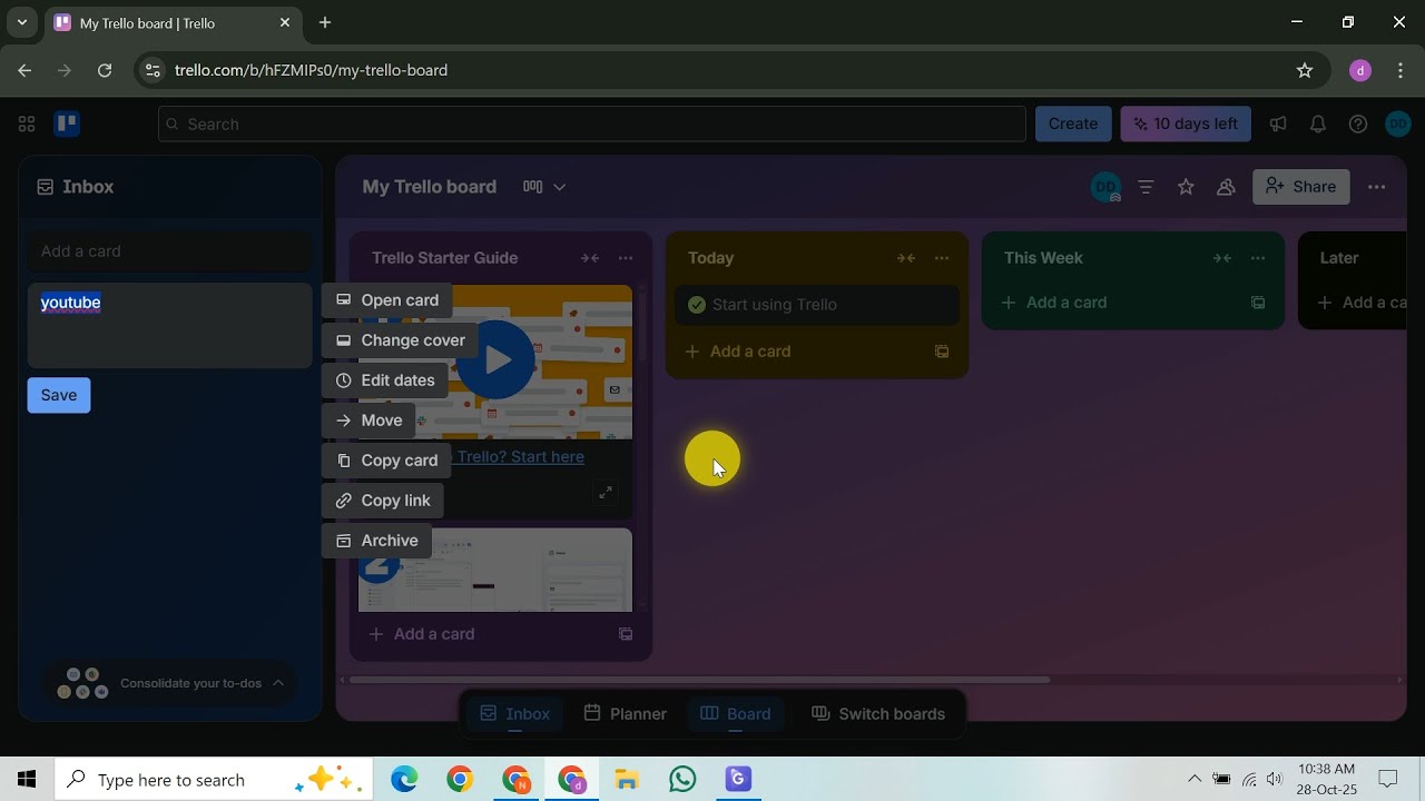 How To Change Trello View - YouTube